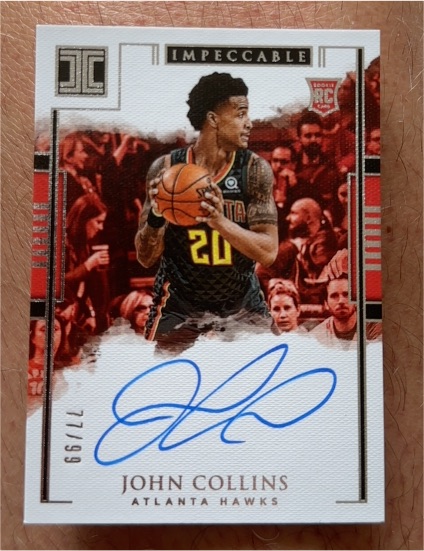 2017 Panini Impeccable #RC John Collins — front