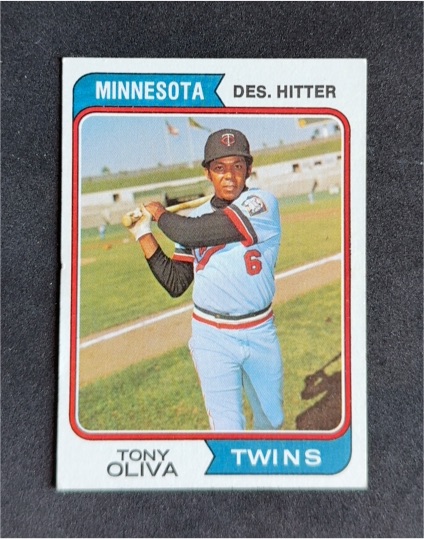 1974 Topps #190 Tony Oliva — front