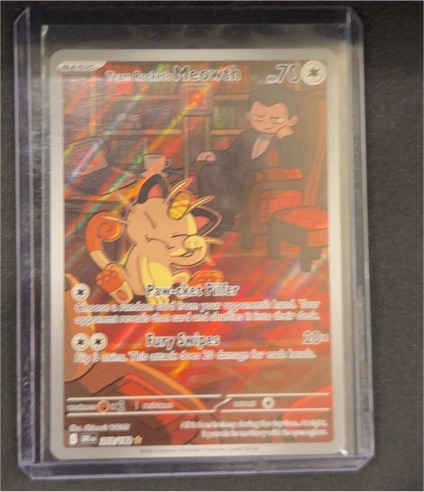 2025 Pokémon TCG #203 Team Rocket's Meowth — front