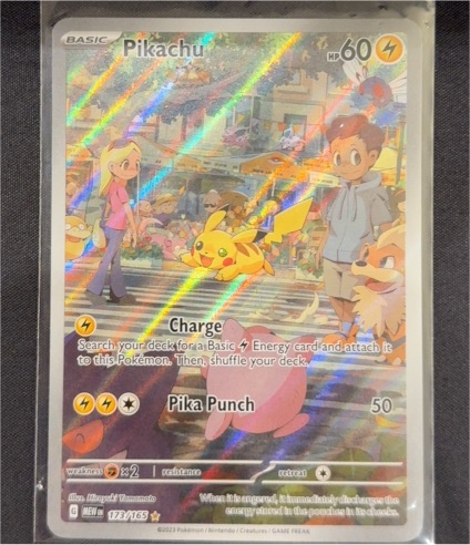 2023 Pokémon Scarlet & Violet 151 #173/165 Pikachu Illustration Rare — front