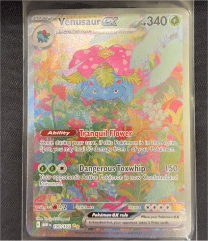 2023 Pokémon Scarlet & Violet 151 #198/165 Venusaur ex — front