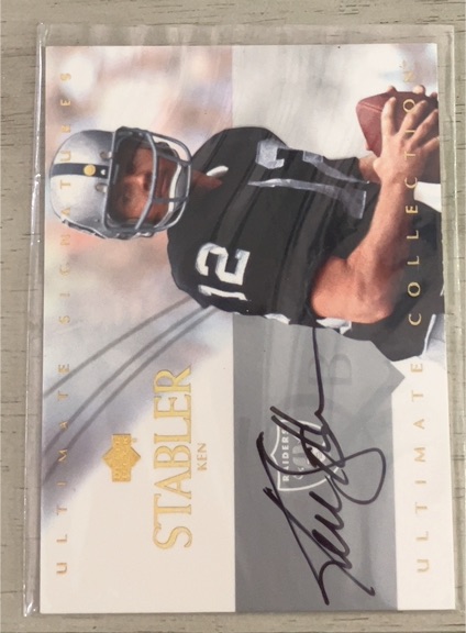 2003 Upper Deck Ultimate Collection Ken Stabler — front