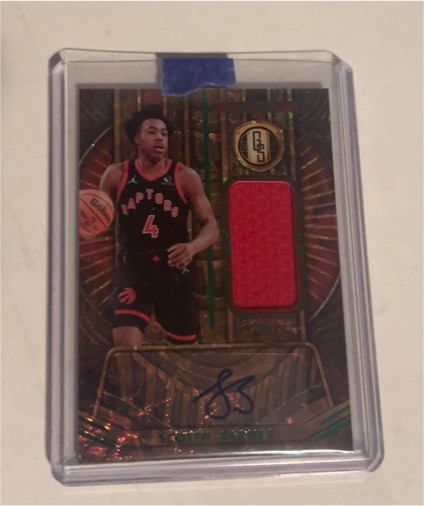 2021 Panini Chronicles Gold Standard #GSJ-JGD Scottie Barnes — front