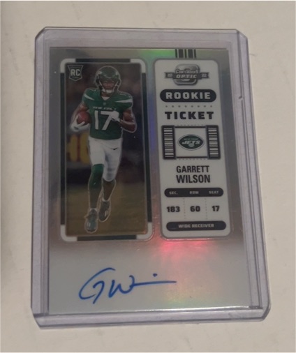 2022 Panini Contenders Optic #117 Garrett Wilson Rookie Ticket — front