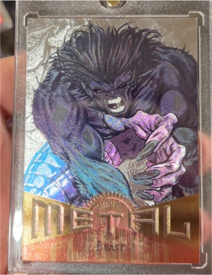 1995 Fleer Marvel Metal #1 Beast — front
