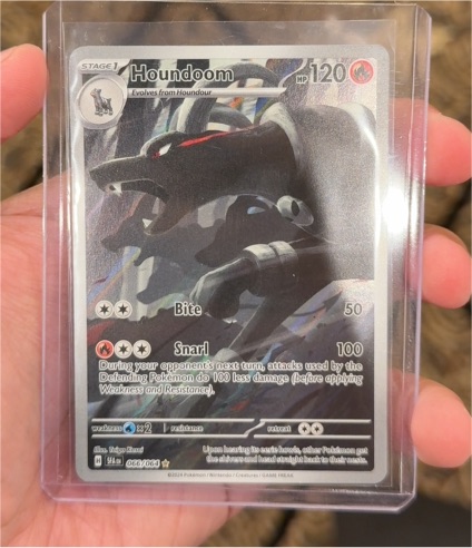 2024 Pokémon Scarlet & Violet Shrouded Fable #066/064 Houndoom Illustration Rare — front