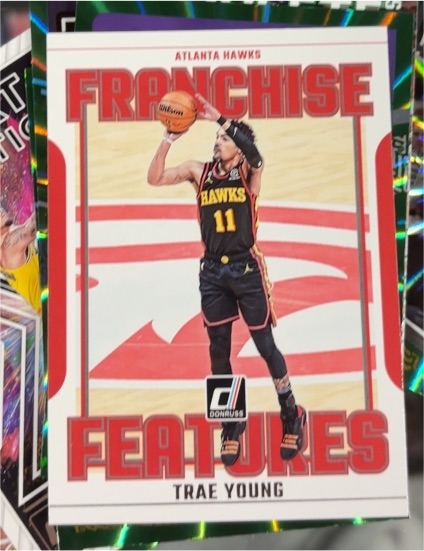 2023-24 Panini Donruss Franchise Features #11 Trae Young — front
