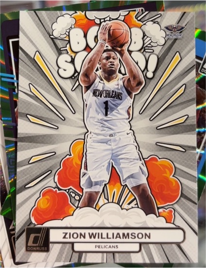 2023-24 Panini Donruss #9 Zion Williamson Bomb Squad — front