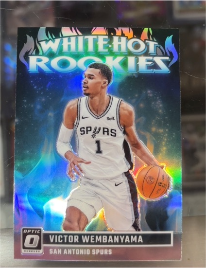 2023-24 Panini Donruss Optic #2 Victor Wembanyama White Hot Rookies — front