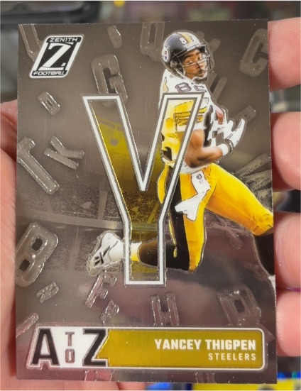 2024 Panini Zenith A to Z #25 Yancey Thigpen — front