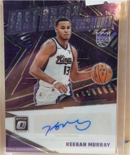 2023-24 Donruss Optic Fast Break Signatures #FBS-MUR Keegan Murray — front