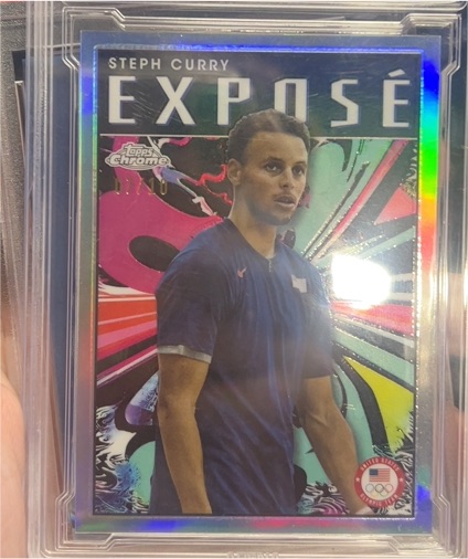 2024 Topps Chrome US Olympics #TCE-10 Stephen Curry Exposé — front