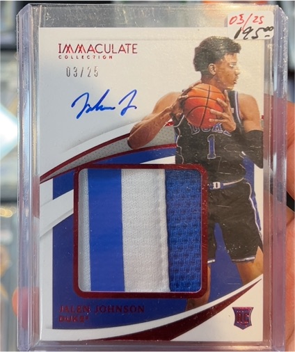 2020 Panini Immaculate #03/25 Jalen Johnson — front