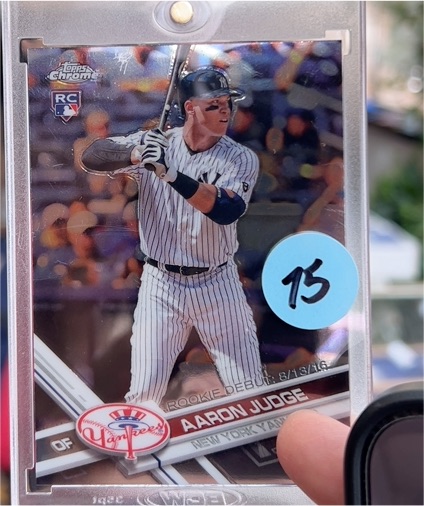 2017 Topps Chrome #RC Aaron Judge Rookie Debut — front