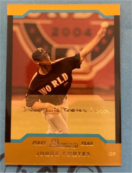 2004 Bowman First Year #Jorge Cortes — front
