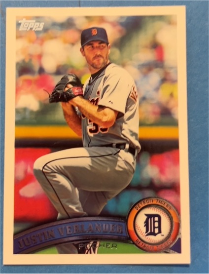2011 Topps #355 Justin Verlander — front