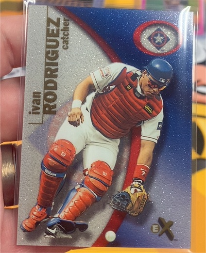 2001 Fleer E-X #61 Ivan Rodriguez — front
