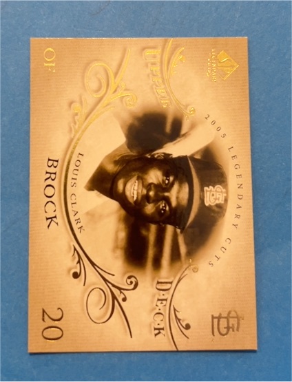 2005 SP Legendary Cuts #49 Lou Brock — front