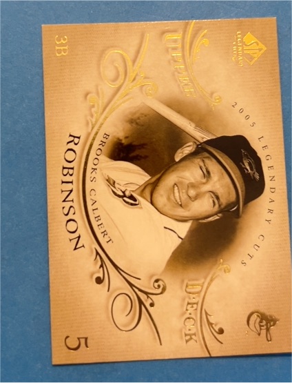2005 SP Legendary Cuts #5 Brooks Calbert Robinson — front