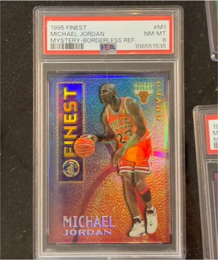 1995 Topps Finest #M1 Michael Jordan — front