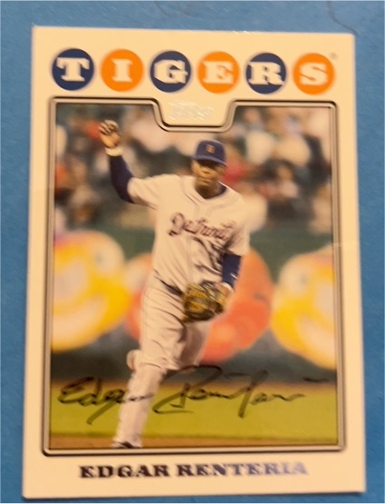 2008 Topps #290 Edgar Renteria Detroit Tigers — front