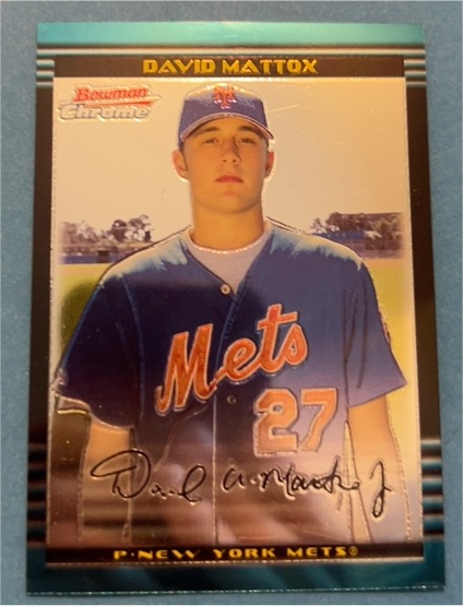 2002 Bowman Chrome #218 David Mattox — front