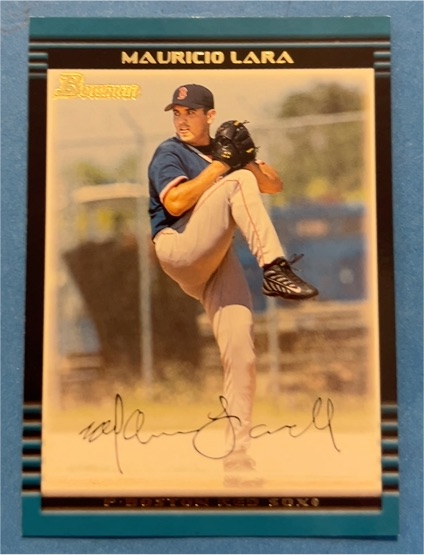 2002 Bowman #396 Mauricio Lara — front