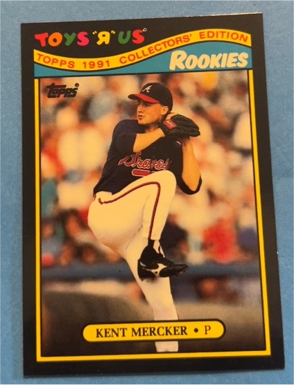 1991 Topps Toys 'R' Us Rookies #19 Kent Mercker — front