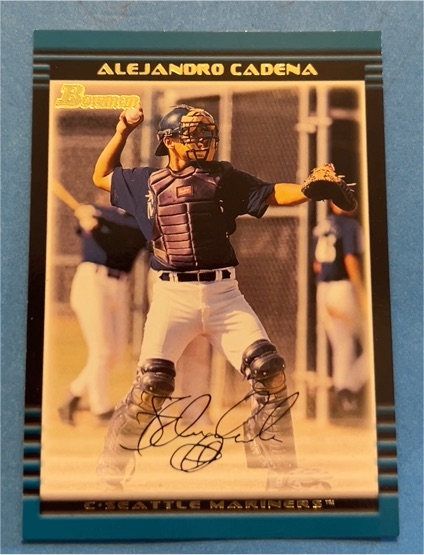 2002 Bowman #397 Alejandro Cadena — front