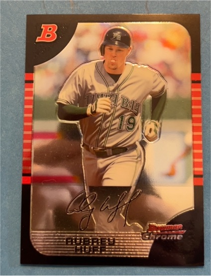 2005 Bowman Chrome #70 Aubrey Huff — front