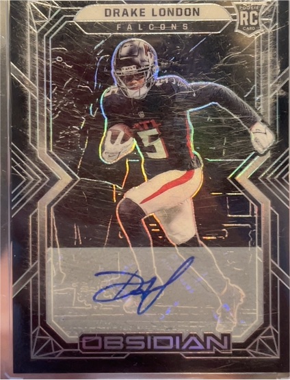 2022 Panini Obsidian #112 Drake London — front