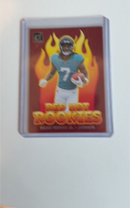 2024 Panini Donruss #RHR-DME Drake Maye Red Hot Rookies — front