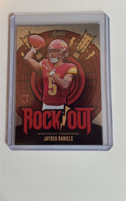 2024 Panini Absolute #RO-JDS Jayden Daniels Rock Out — front