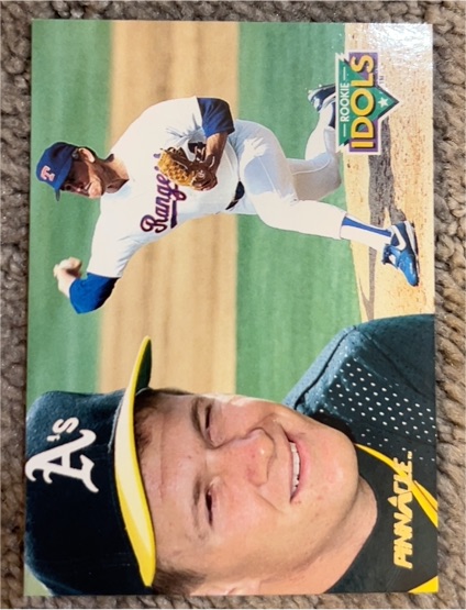 1992 Pinnacle #12 Nolan Ryan / Todd Van Poppel Athletics / Rangers — front