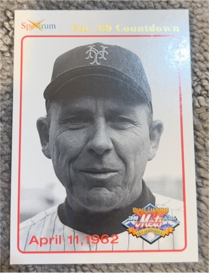 1994 Spectrum The '69 Countdown New York Mets April 11, 1962 — front