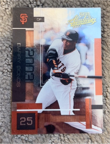 2003 Playoff Absolute Memorabilia #2 Barry Bonds — front