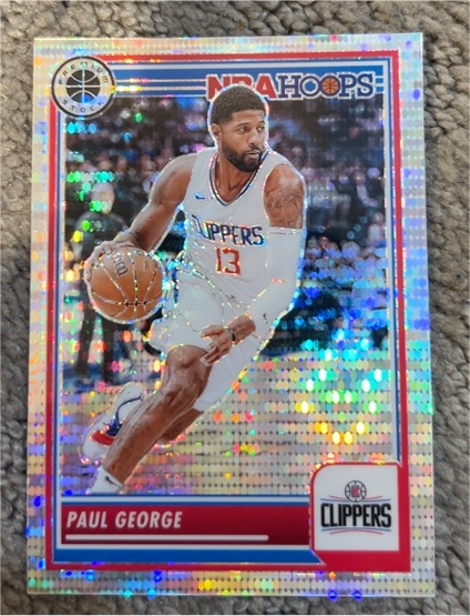 2023-24 Panini NBA Hoops Premium Stock #20 Paul George — front