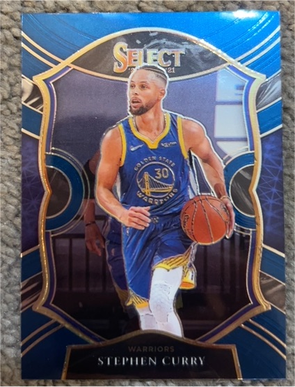 2020-21 Panini Select #57 Stephen Curry Blue — front