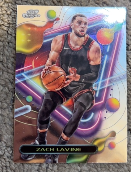2023-24 Topps Chrome Cosmic #20 Zach LaVine — front