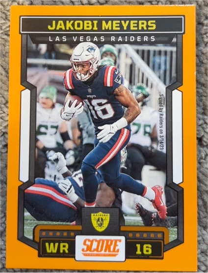 2023 Panini Score #284 Jakobi Meyers — front