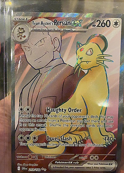 2023 Pokémon SV10: Destined Rivals #219 Team Rocket's Persian EX — front