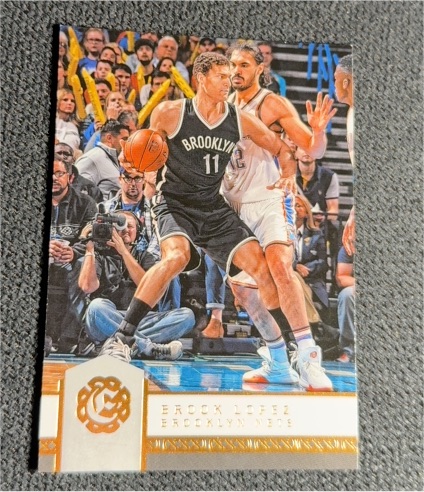 2016-17 Panini Excalibur #11 Brook Lopez — front