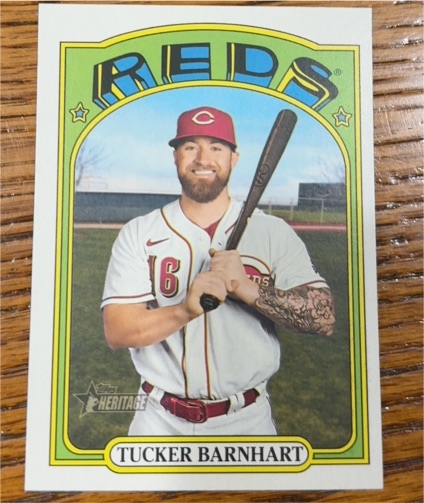 2021 Topps Heritage High Number #507 Tucker Barnhart — front