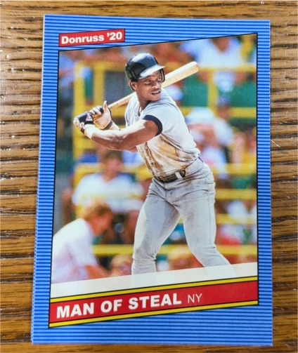 2020 Donruss #219 Rickey Henderson Man of Steal — front