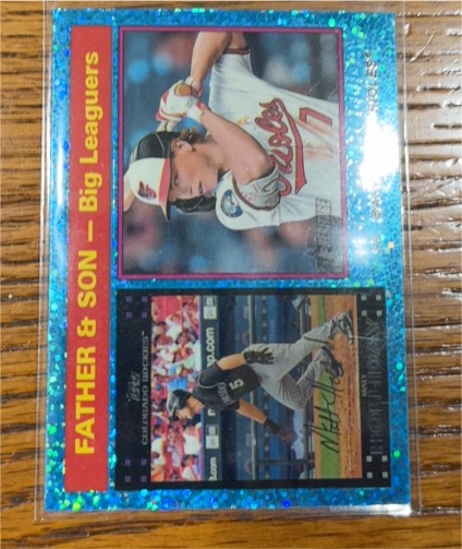 2025 Topps Heritage #66 Father & Son Jackson Holliday & Matt Holliday — front