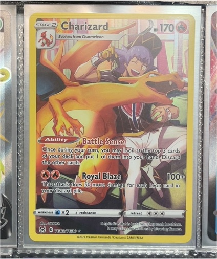 2022 Pokémon TCG Lost Origin #TG03 Charizard — front