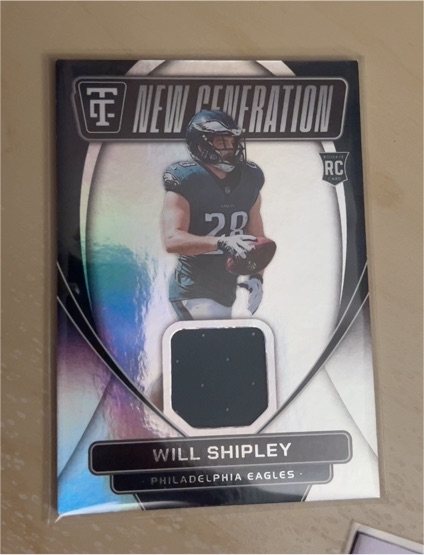 2024 Panini Totally Certified New Generation Jerseys #NGJ-WSY Will Shipley — front