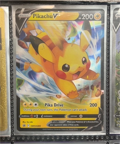 2023 Pokémon TCG #SWSH285 Pikachu V — front