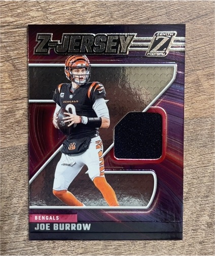 2024 Panini Zenith Z Jersey #ZJ15 Joe Burrow — front