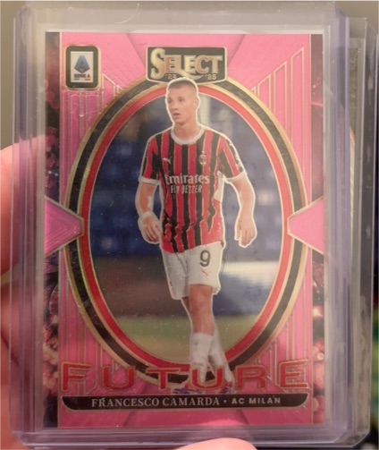 2023 Panini Select FIFA Francesco Camarda AC Milan Red Wave Future — front